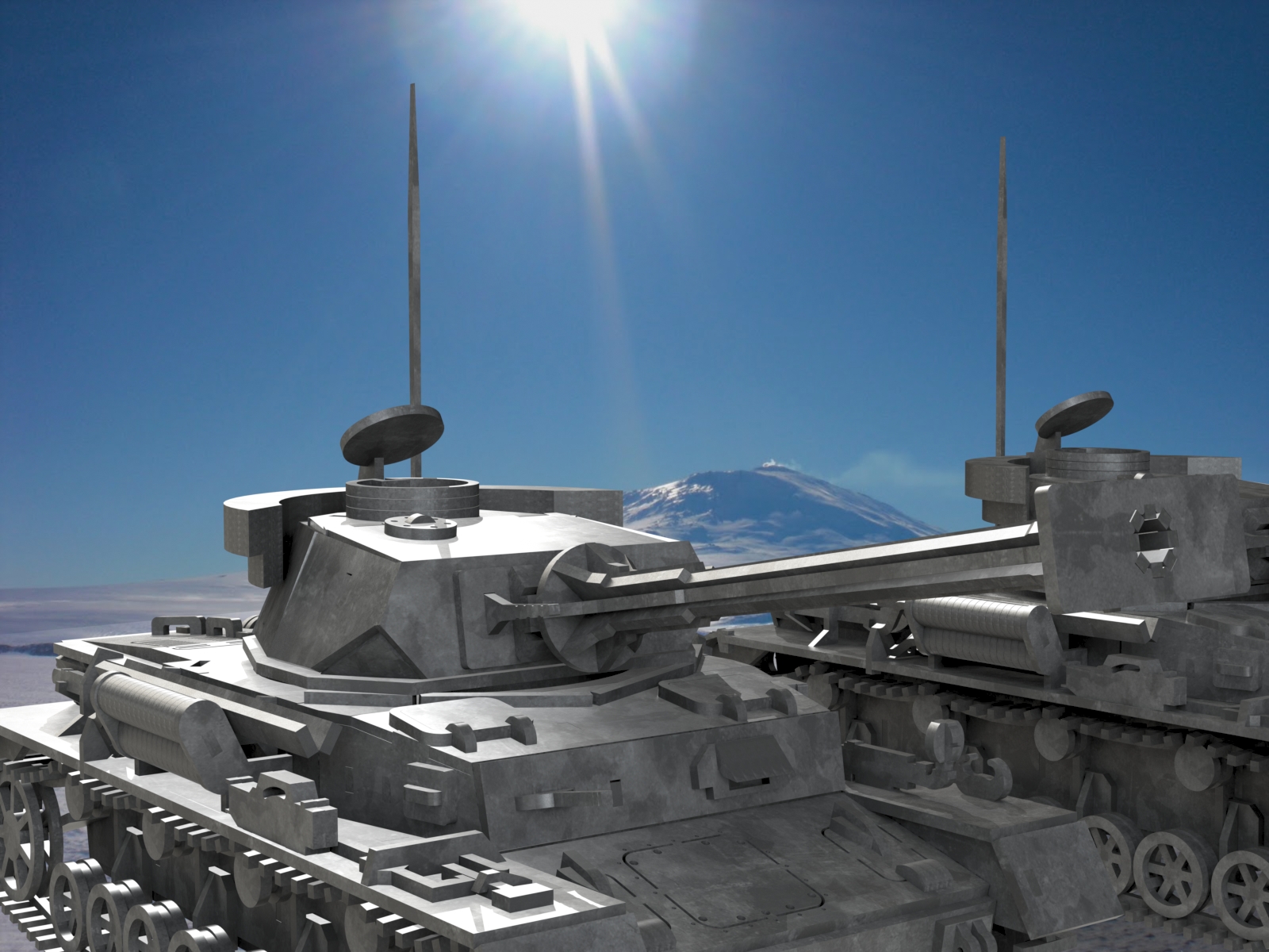 Panzerkampfwagen IV德军坦克模型3D图纸 Solidworks设计 附STEP